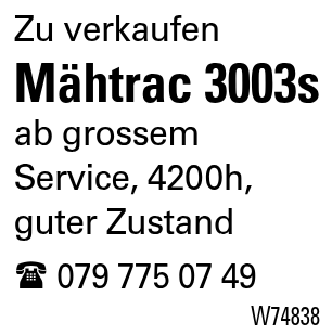 Mähtrac 3003s