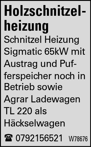 Holzschnitzelheizung