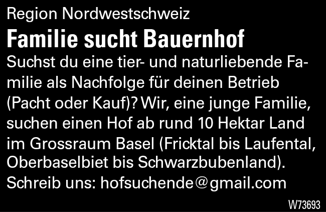 Familie sucht Bauernhof