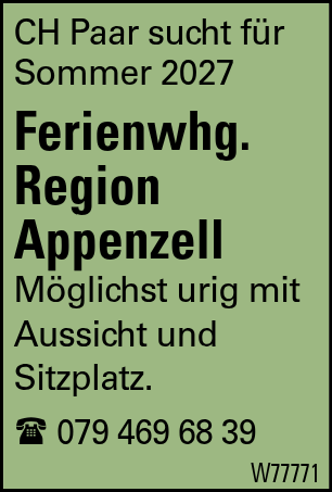 Ferienwhg. Region Appenzell