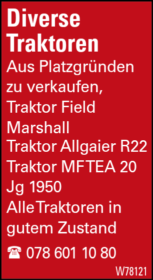 Diverse Traktoren