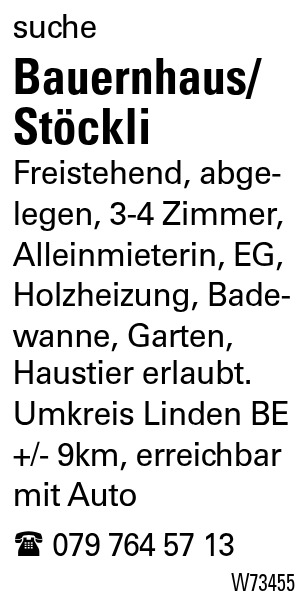 Bauernhaus/Stöckli